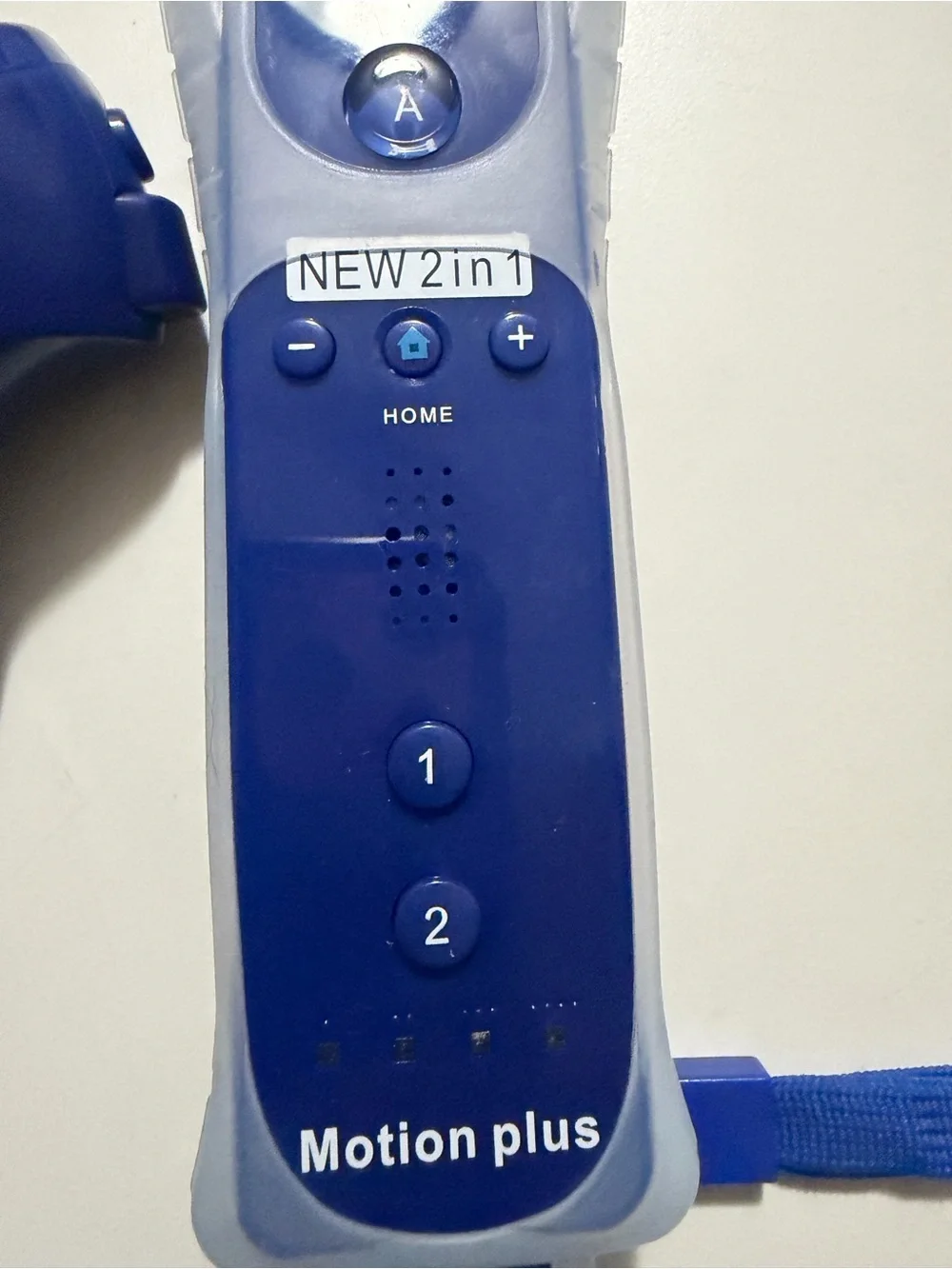 Blue Motion Plus Wii Remote & Nunchuk Controller Set